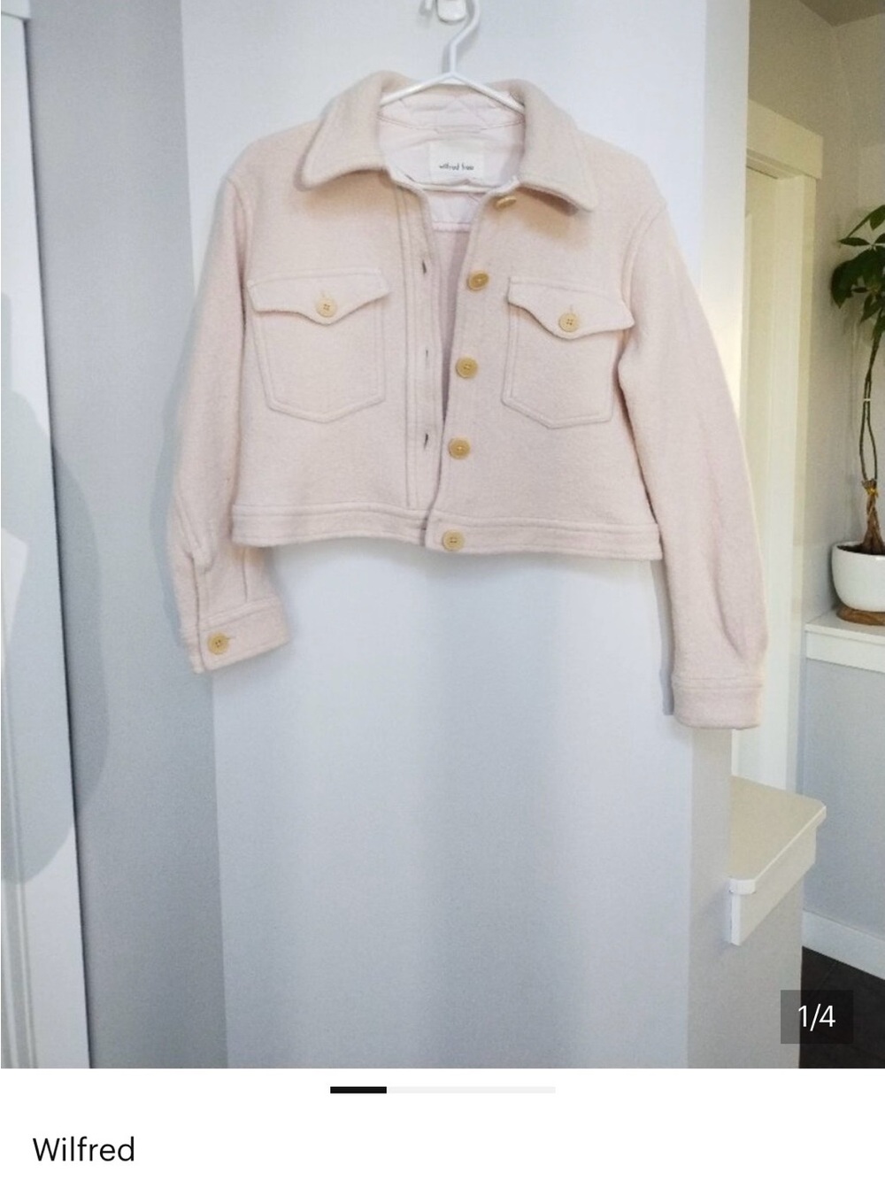 Wilfred Free crop 100% merino wool jacket